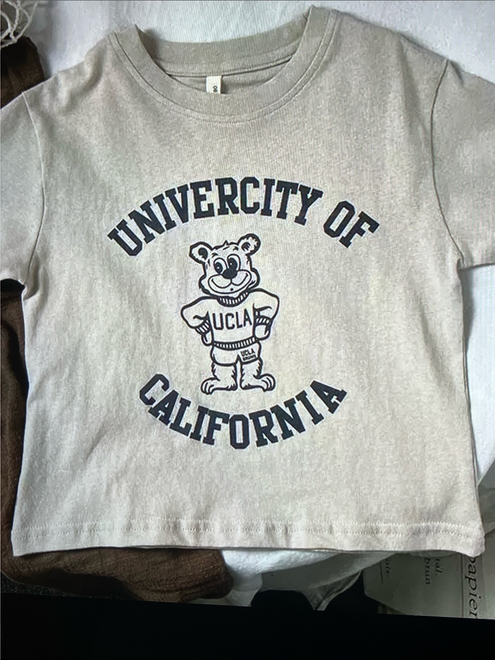 UCLA University of California Beige Graphic Tee - Short Sleeve
